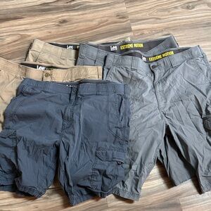 Lee Men's Cargo Shorts - Navy, Gray, Khaki
